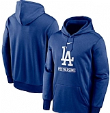 Men's Los Angeles Dodgers Nike Royal 2020 Postseason Collection Pullover Hoodie,baseball caps,new era cap wholesale,wholesale hats